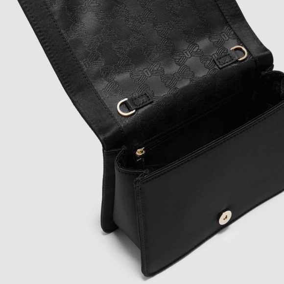 TED BAKER LONDON - BOW SATIN EVENING BAG - BLACK - Picture 7 of 7